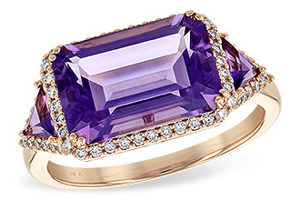 A245-28312: LDS RG 3.48 TW AMETHYST 3.70 TGW (12x8MM)