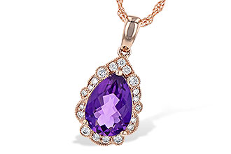 A245-34658: NECKLACE 1.53 AMETHYST 1.68 TGW (10x7 PS)