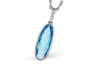 A328-02876: NECK 1.90 BLUE TOPAZ 1.93 TGW