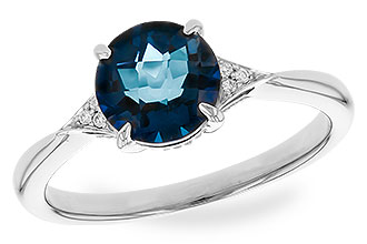 A328-95576: LDS RG 1.60 LONDON BLUE TOPAZ 1.62 TGW (7MM RD)