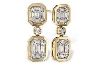 A329-81967: EARRINGS .38 BAG .45 TW