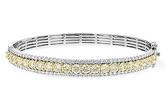 B244-39212: BANGLE 4.20 YELLOW DIAS 5.63 TW
