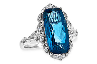 B245-28276: LDS RG 6.75 LONDON BLUE TOPAZ 6.90 TGW (16x8MM BT)