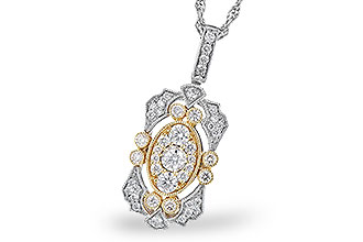 B328-05585: NECKLACE .50 TW