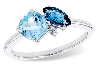 B328-92858: LDS RG 1.49 TW BLUE TOPAZ 1.52 TGW