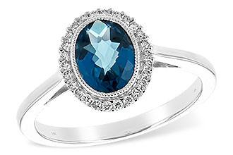 C244-37385: LDS RG 1.27 LONDON BLUE TOPAZ 1.42 TGW