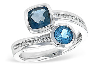 C244-44712: LDS RG 1.55 TW BLUE TOPAZ 1.70 TGW