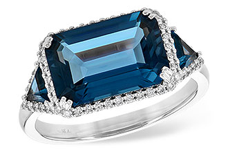 C245-29221: LDS RG 4.60 TW LONDON BLUE TOPAZ 4.82 TGW (12x8MM)