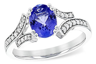 C245-33812: LDS RG 1.15 TANZANITE 1.30 TGW