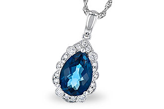 C328-06530: NECK 2.25 LONDON BLUE TOPAZ 2.40 TGW (10x7 PS)