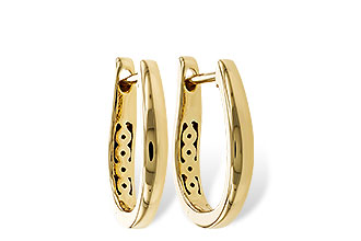 C329-87430: GOLD EARRINGS (15MM)