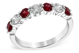 D240-78330: LDS WED RG .61 TW RUBY 1.00 TGW