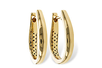 D329-87439: GOLD EARRINGS (17MM)