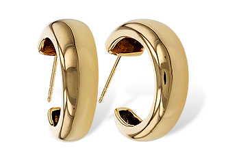 D329-89194: GOLD EARRINGS (20MM)