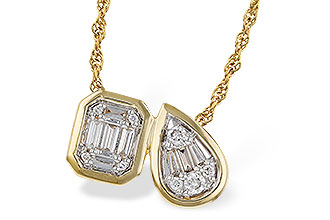 D329-89239: NECKLACE .17 BAG .25 TW