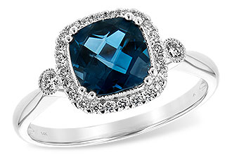 E244-37385: LDS RG 1.62 LONDON BLUE TOPAZ 1.78 TGW (7MM LBT)
