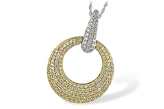 E244-39257: NECK 1.64 YELLOW DIAS 1.90 TW