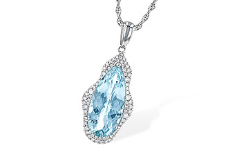 E245-32848: NECK 3.97 AQUAMARINE 4.20 TGW