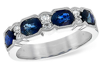 F244-44712: LDS WED RG 1.72 SAPPHIRE 1.90 TGW (5x4MM SAPP)