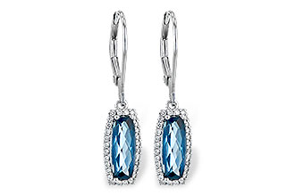 F245-32848: EARR 2.10 LONDON BLUE TOPAZ 2.28 TGW