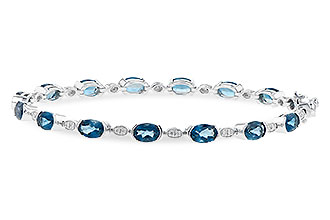 F245-32903: BRACELET 7.20 LONDON BLUE TOPAZ 7.36 TGW