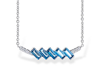 F328-07430: NECK .75 LONDON BLUE TOPAZ .80 TGW