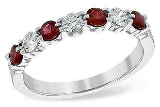 G244-42866: LDS WED RG .48 RUBY .78 TGW