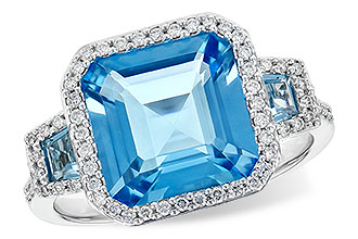 G245-34684: LDS RG 4.40 TW BLUE TOPAZ 4.60 TGW