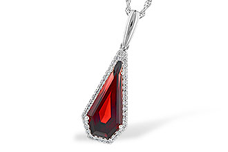 G328-01912: NECK 4.00 GARNET 4.17 TGW