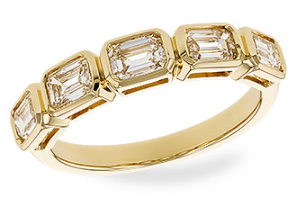G328-95630: LDS DIA WED RG 1.20 TW EMERALD CUTS