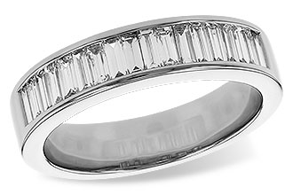 H329-81975: LDS DIA WED RG .70 TW BAGUETTES