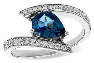 K329-82848: LDS RG 1.04 LONDON BLUE TOPAZ 1.28 TGW (8x6MM)