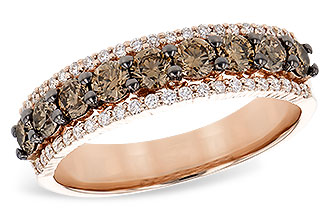 L328-07439: LDS WED RG .80 TW BROWN DIAS 1.00 TW