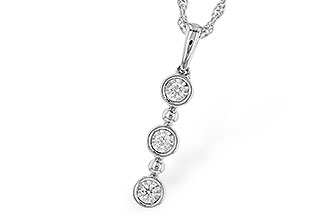 L328-93784: NECKLACE .08 TW