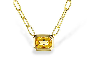 L329-87430: NECKLACE .86 CITRINE (18")