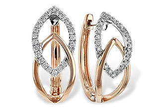 M244-43802: EARRING .25 TW (ROSE & WG)