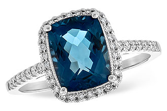 M244-44711: LDS RG 2.42 LONDON BLUE TOPAZ 2.62 TGW