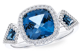 M328-93757: LDS RG 2.46 TW LONDON BLUE TOPAZ 2.72 TGW